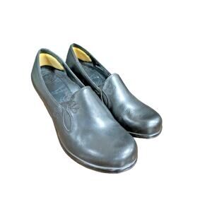 Dansko Beth Black Nappa Leather Comfort Shoes Heels Pumps Women’s EU 37 US 6.5